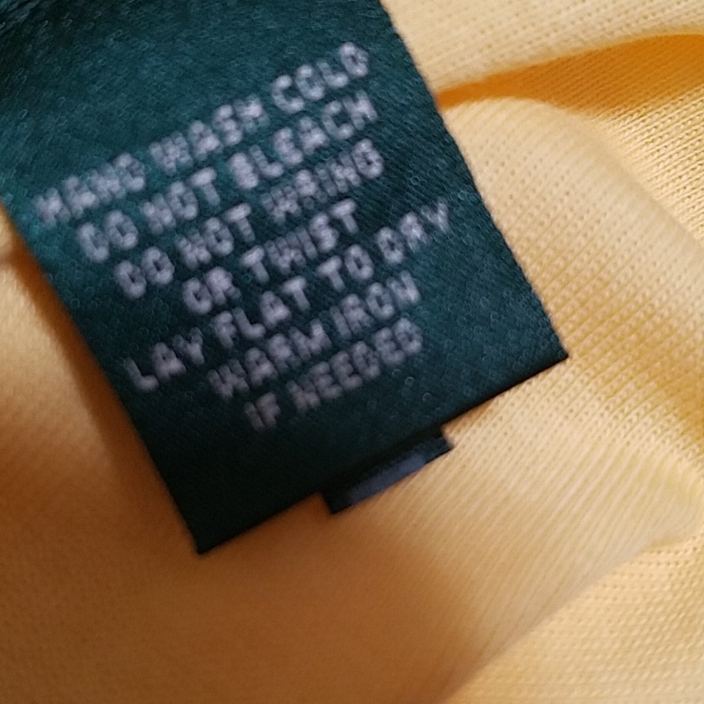 Ralph Lauren Yellow Knit Sleeveless Top sz XL NEW - Picture 9 of 11